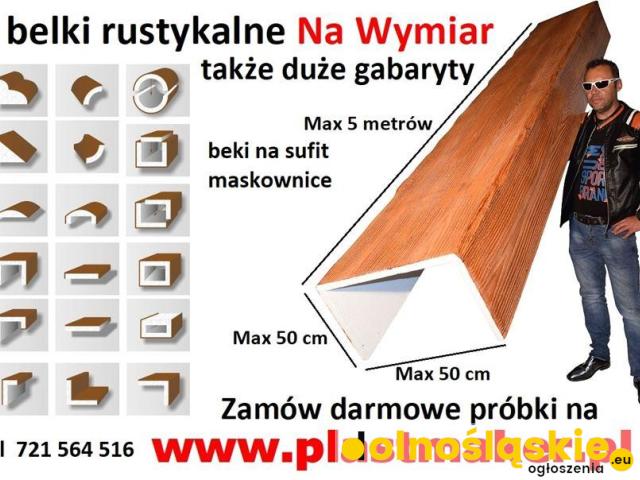 Belki rustykalne na wymiar, imitacja drewna na sufity prosto od producenta - 3/3